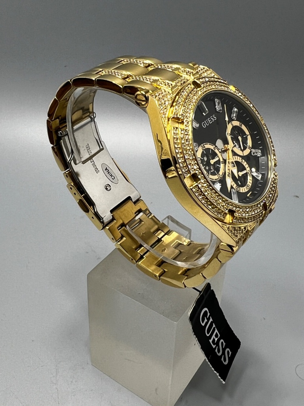 Guess Multi Function Rhinestone Mounted Watch - Picture 3 of 11
